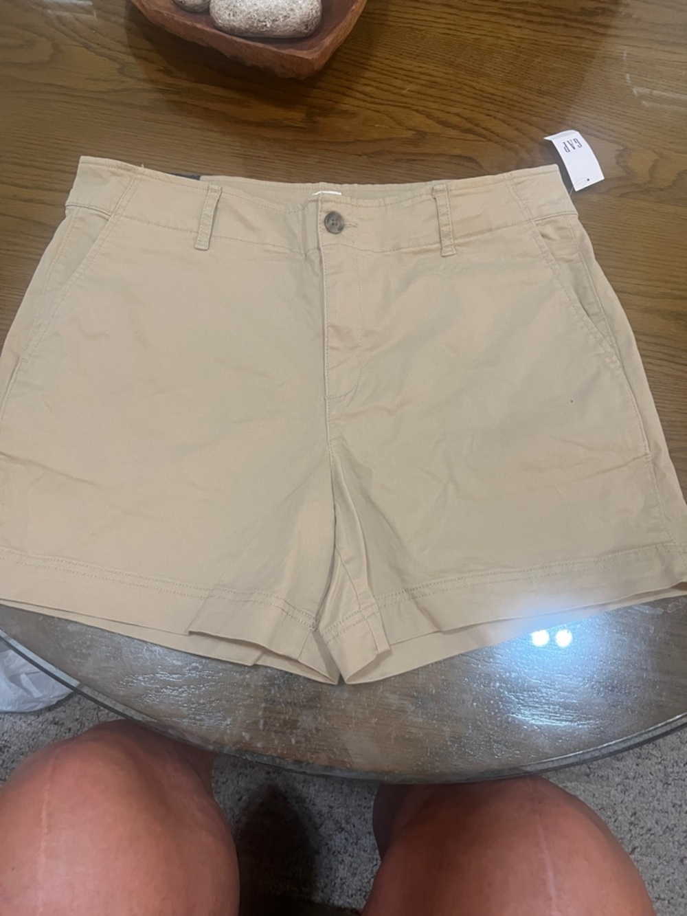 GAP Women's Tan Casual Cotton-Blend Shorts